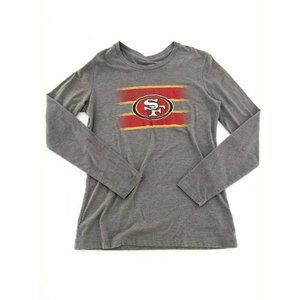 Women’s NFL Team Apparel San Francisco 49ers LS T-shirt - Sz Sm - Gray EUC